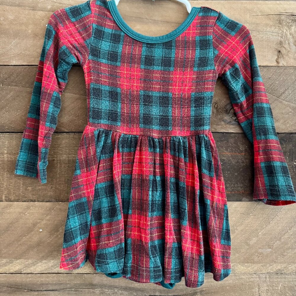 Little Sleepies Tartan Twirl Dress with Bodysuit